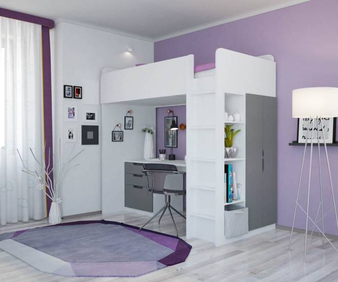 Кровать-чердак гармоничный