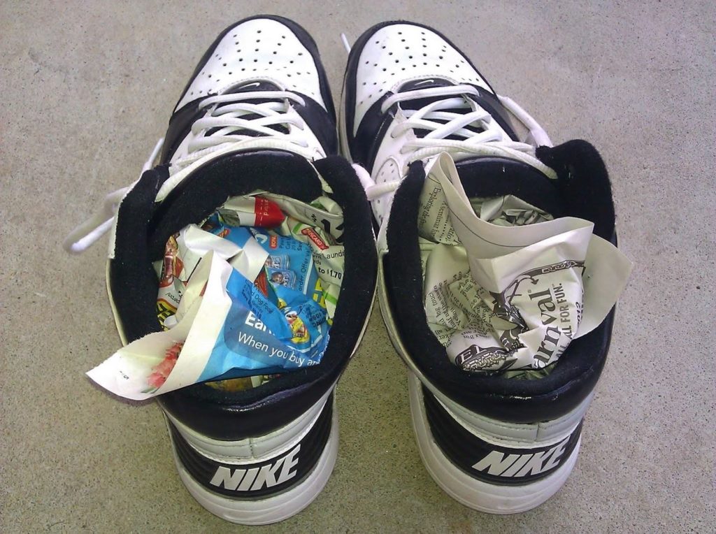 как просушить спортивную обувь