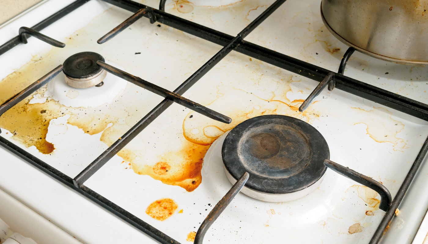 стальная решетка на плите