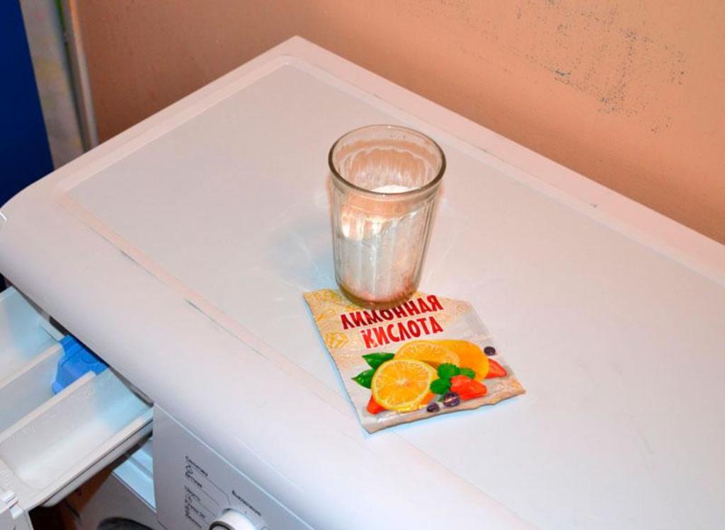 как почистить стиральную машину лимонной кислотой