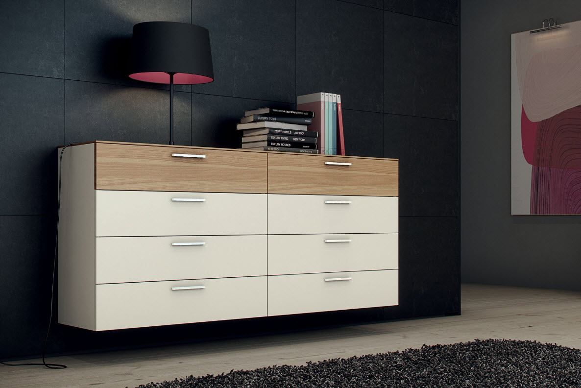 комод в интерьере подвесной