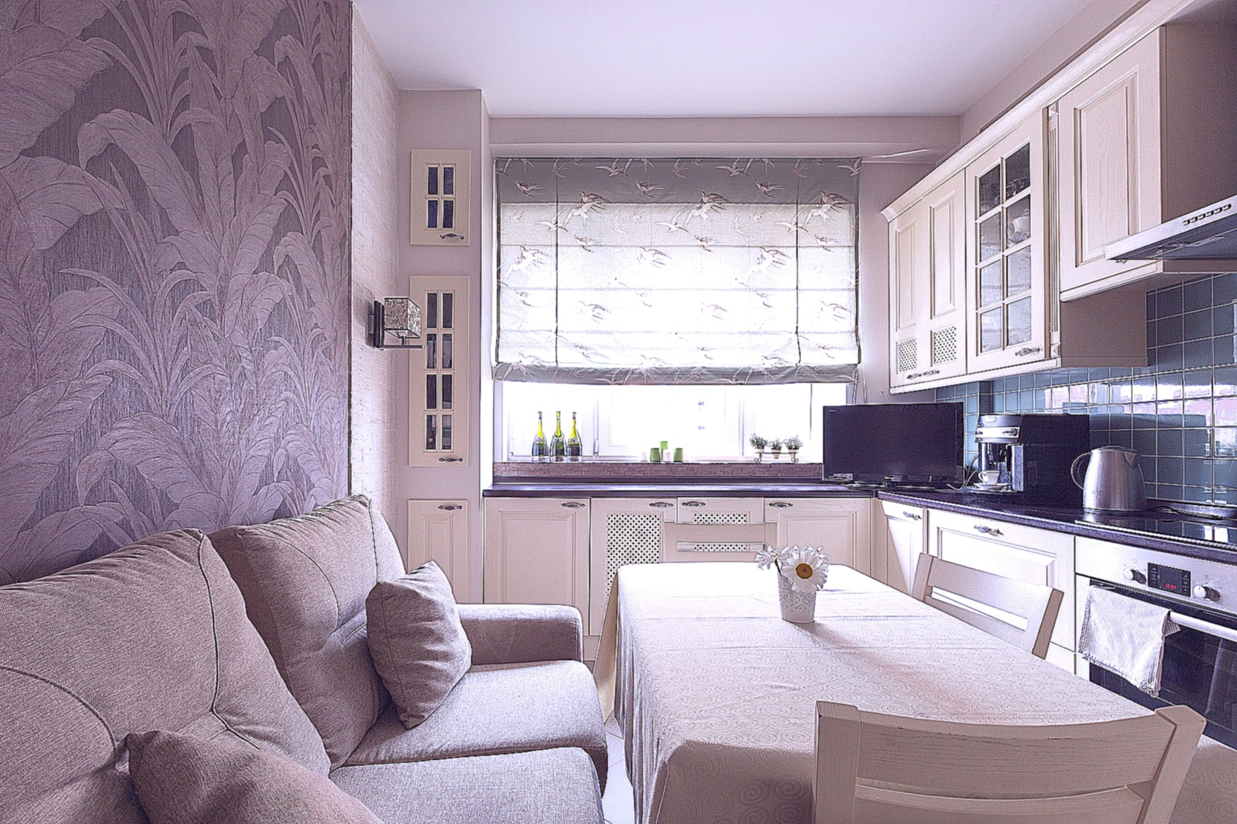 кухня 10 кв м с диваном дизайн фото