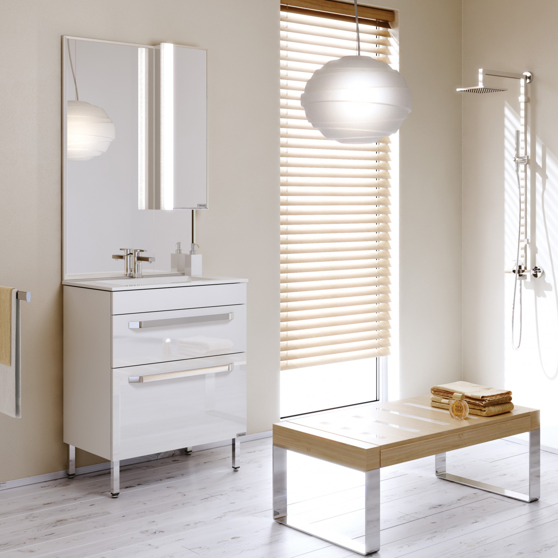 Напольные тумбы с зеркалом