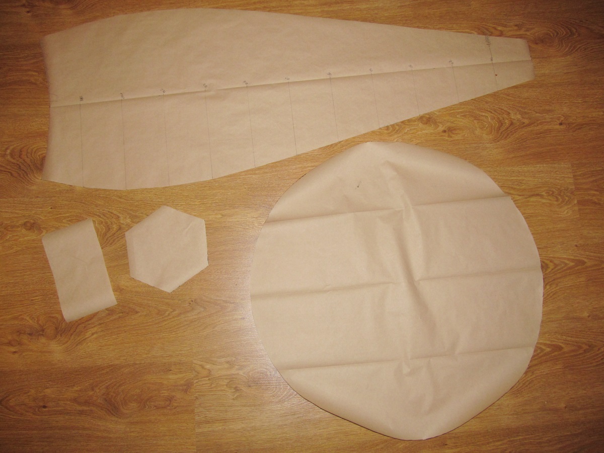 чертеж кресла шаблон