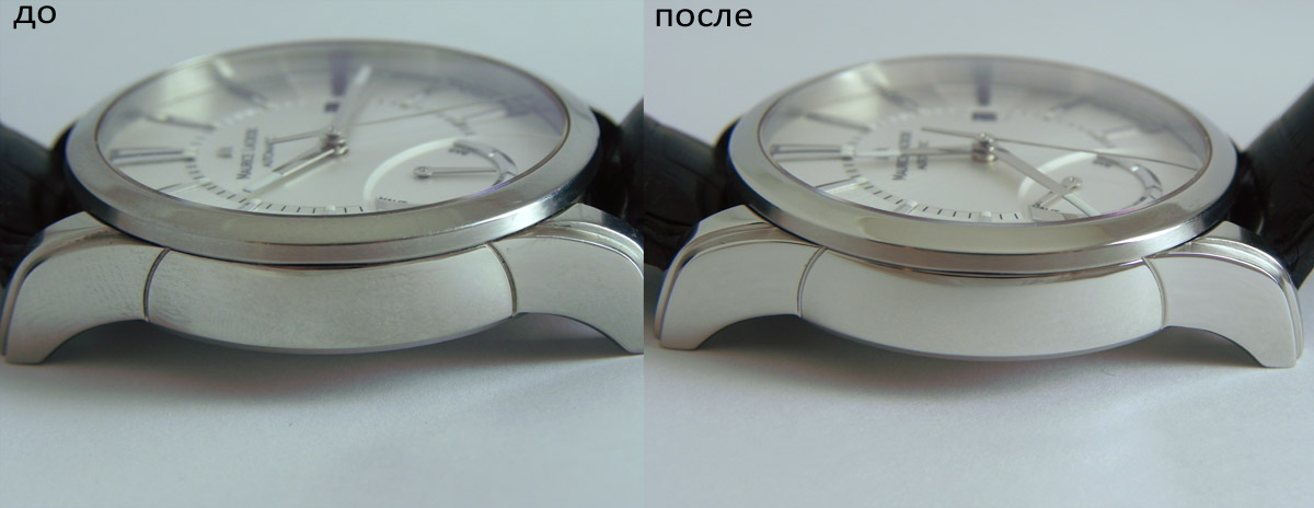 полировка часов до и после