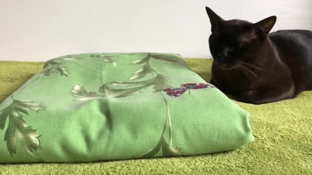 постельное бельё сложенное в кармашек