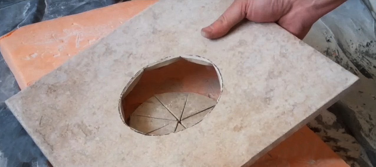 просверленный керамогранит