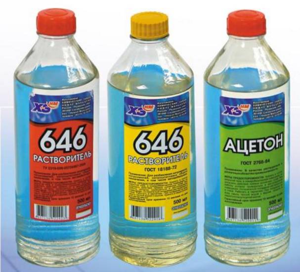растворитель, ацетон, керосин