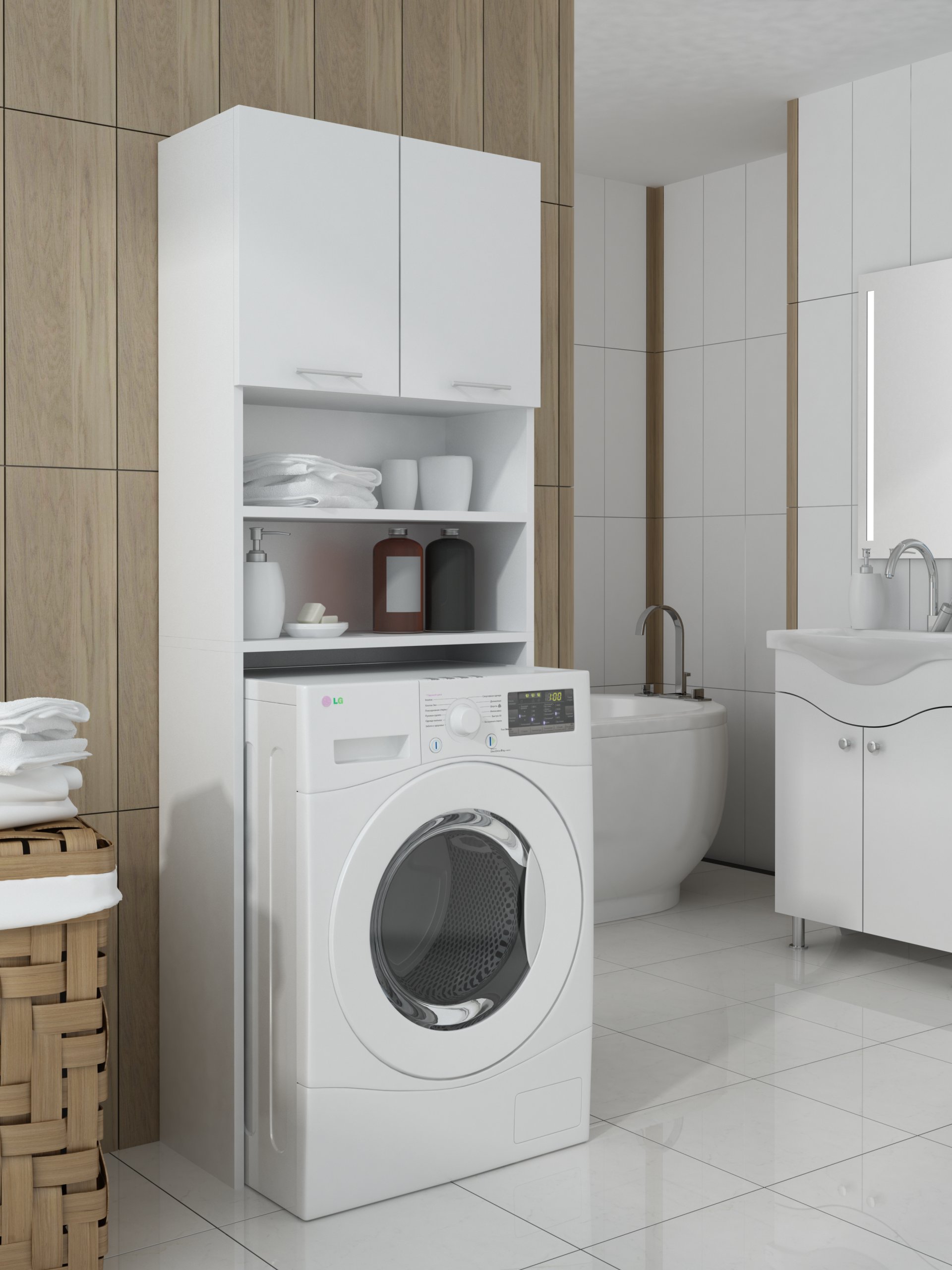 шкаф над стиральной машиной фото идеи