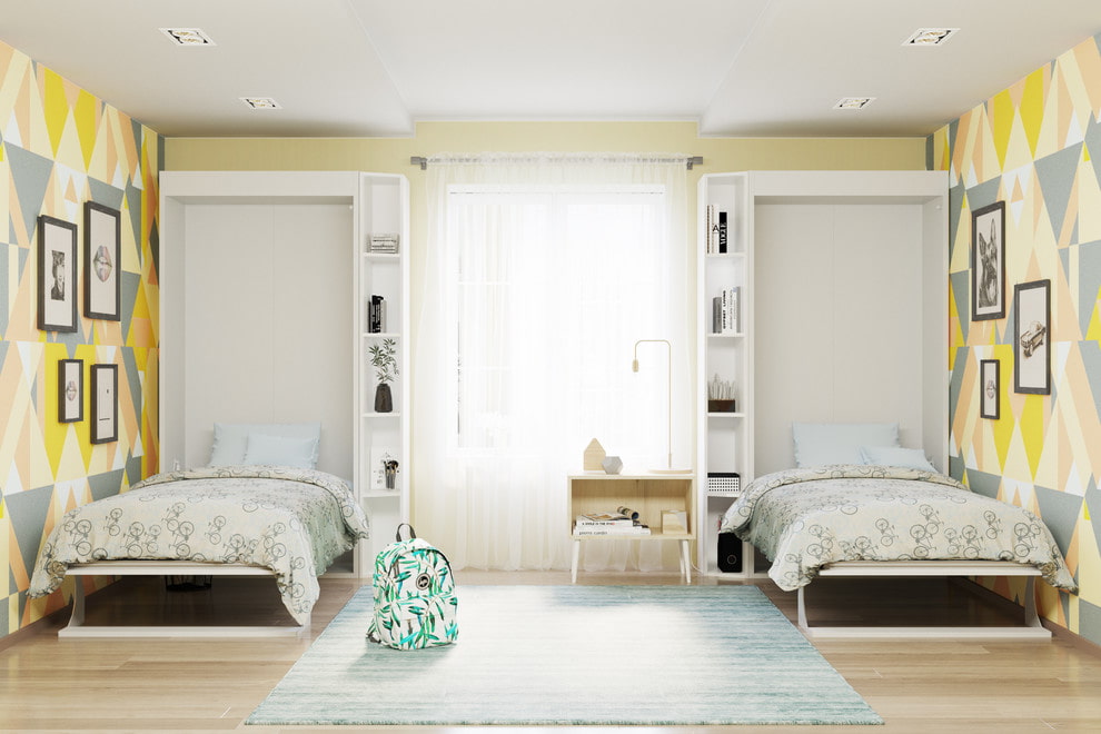 шкаф вокруг окна трансформер