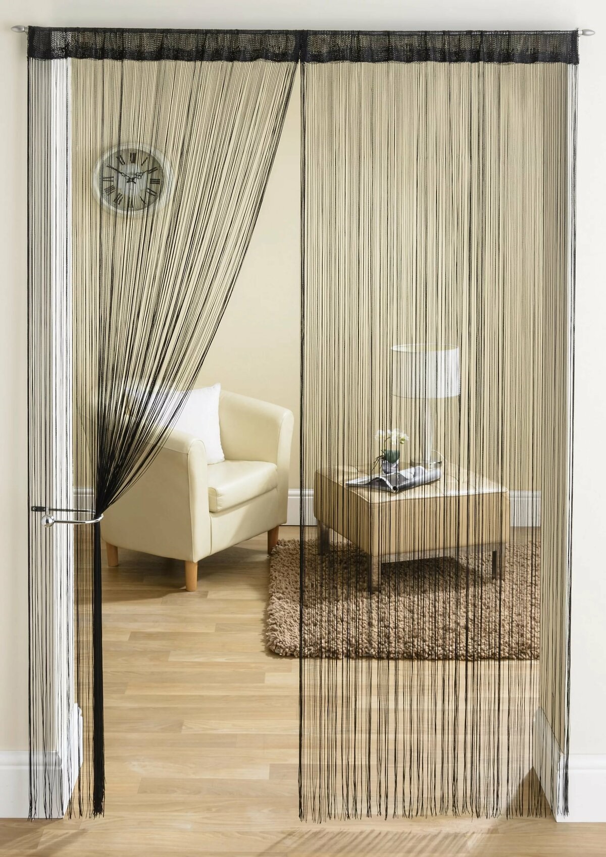 шторы лапша на дверях