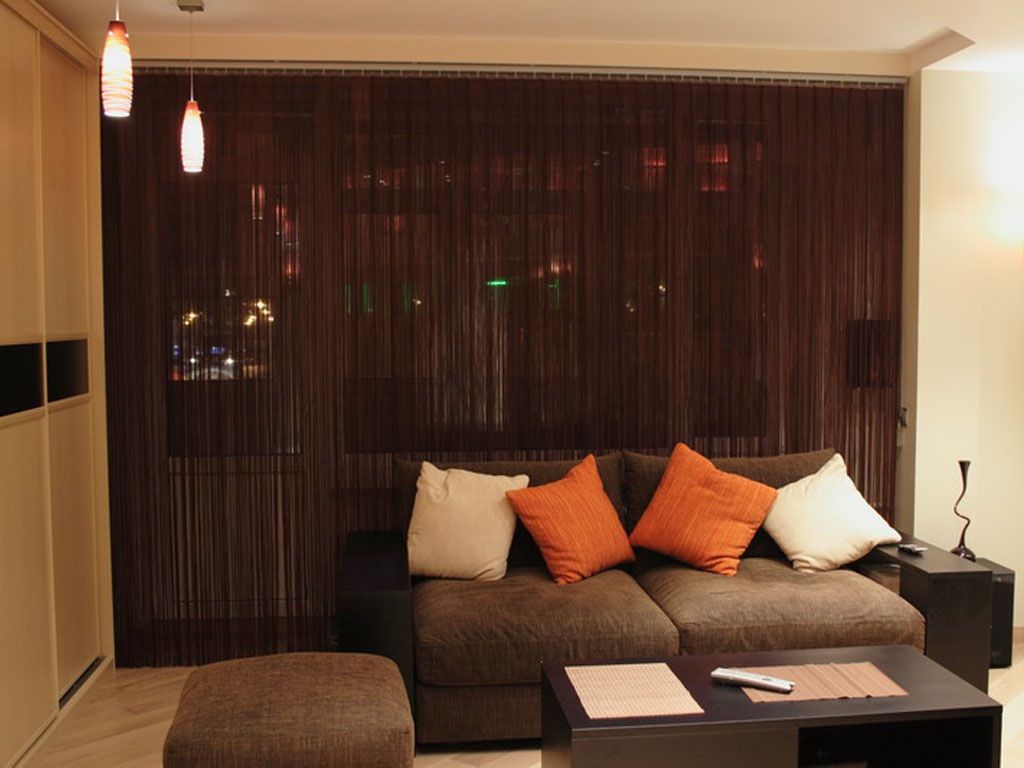 шторы лапша в гостиной