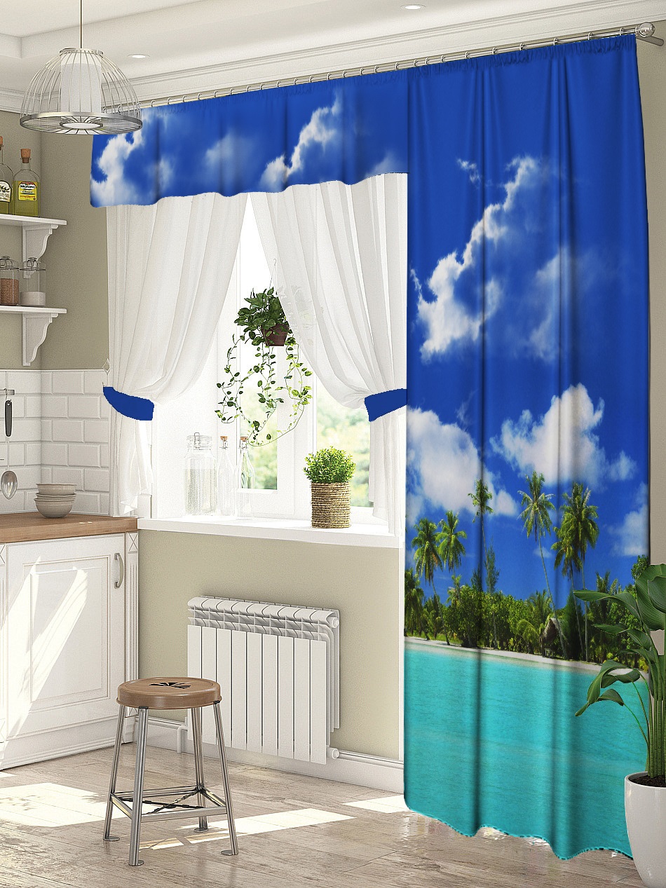 выбор штор на кухню