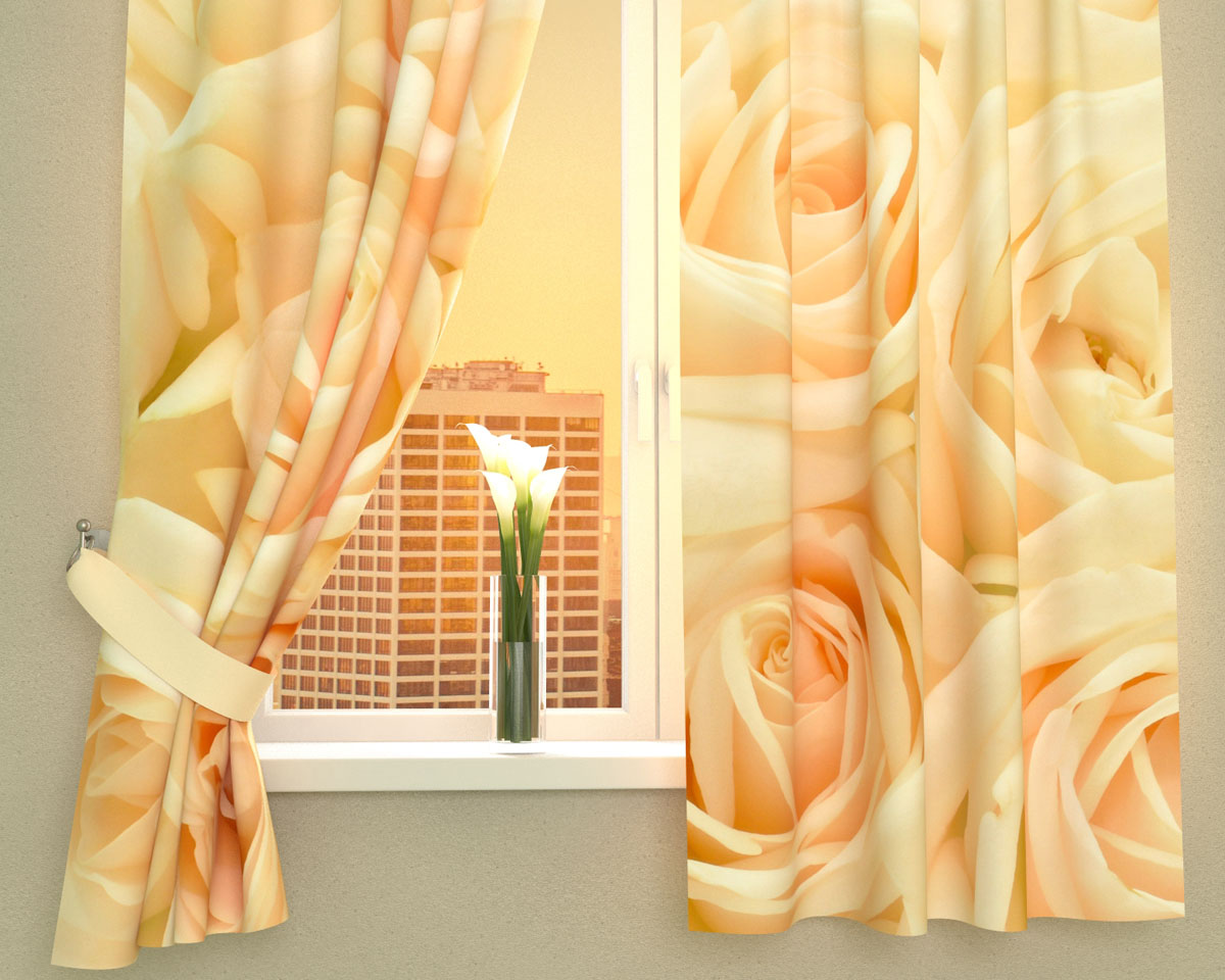 шторы золотое искушение для кухни