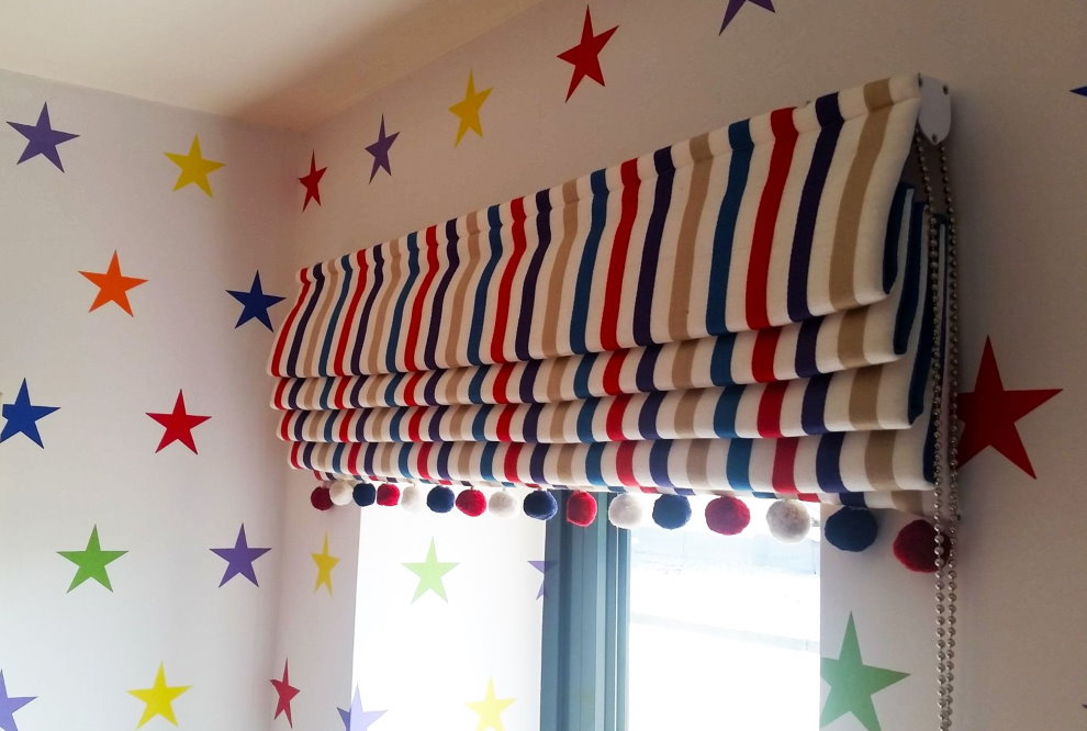 римские шторы из плотной ткани