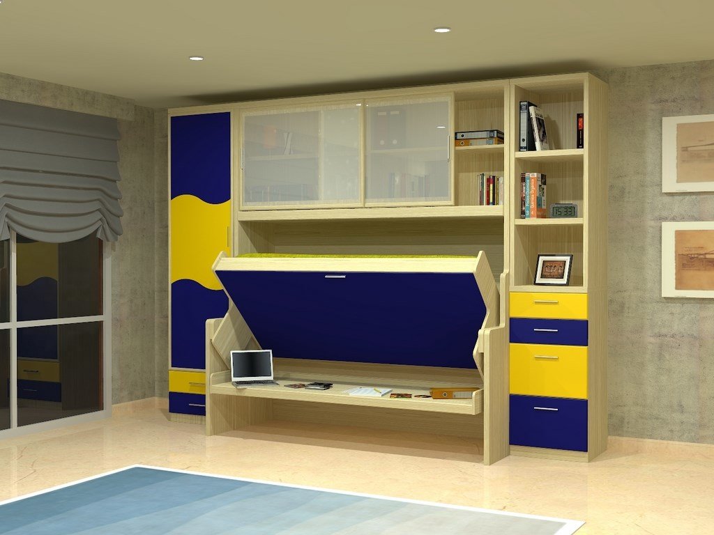 детская кровать шкаф