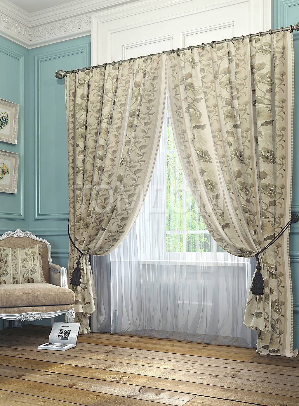 декор греческих штор