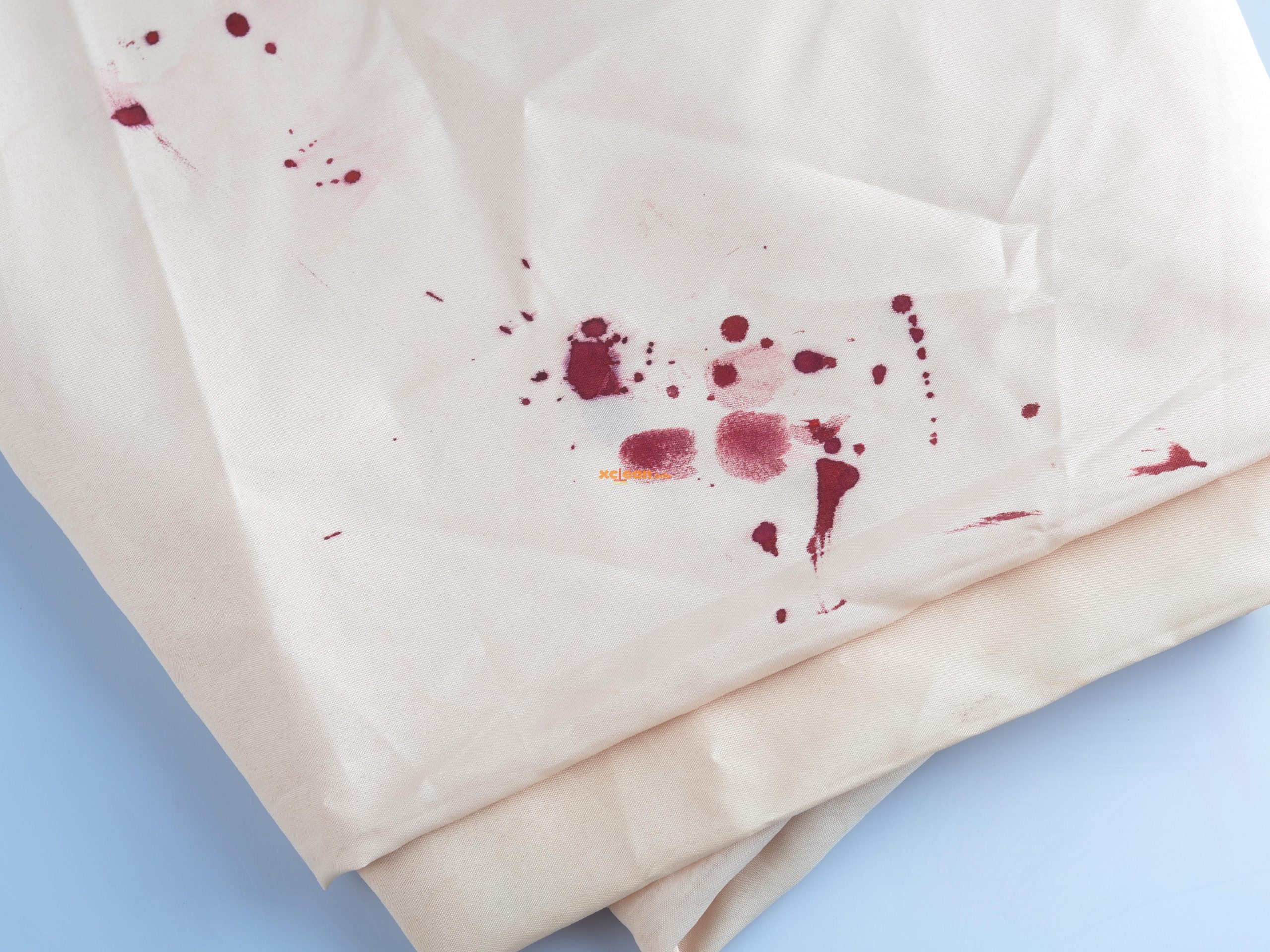 при удалении пятна