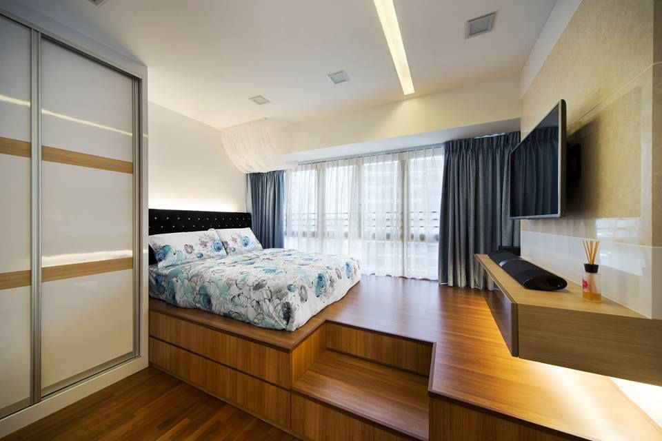 кровать подиум дизайн идеи