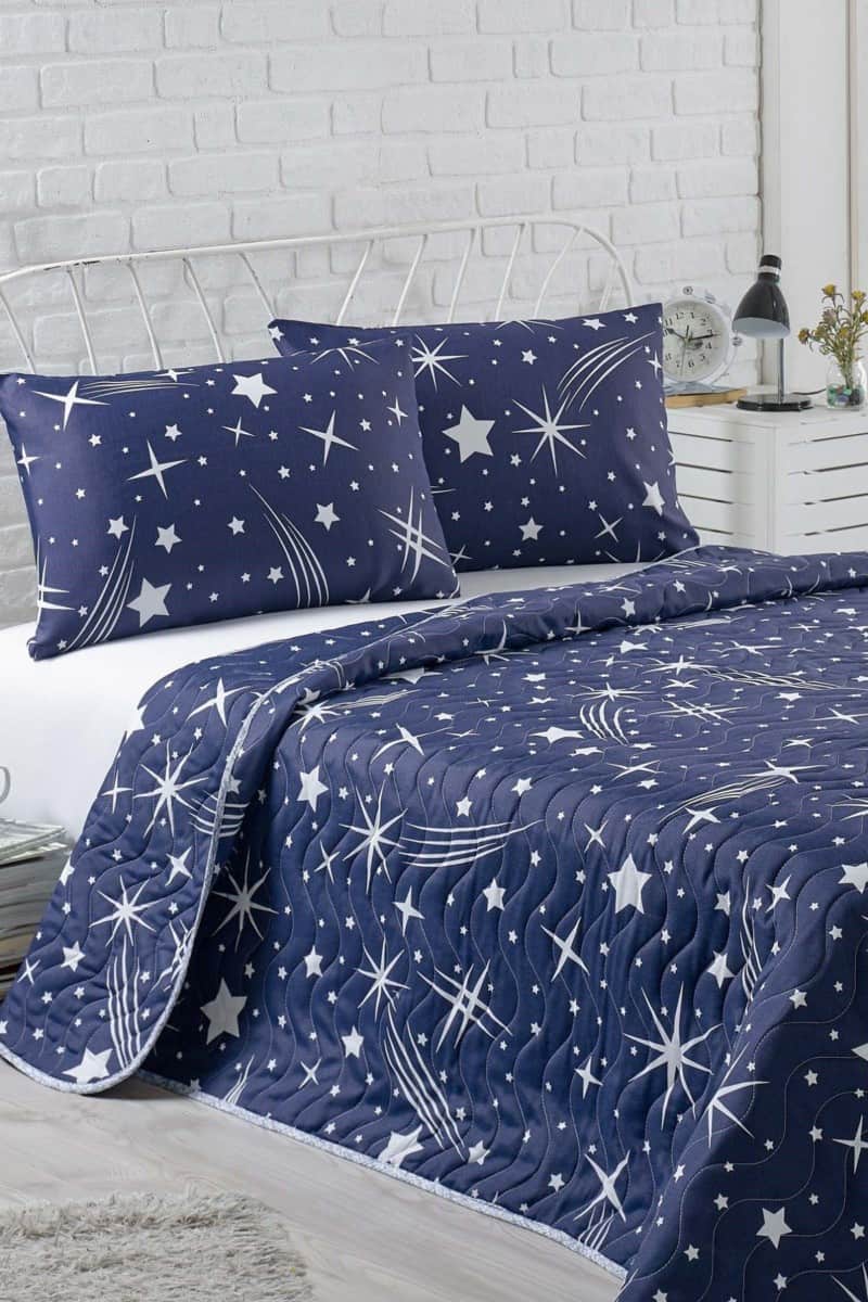 покрывало синее