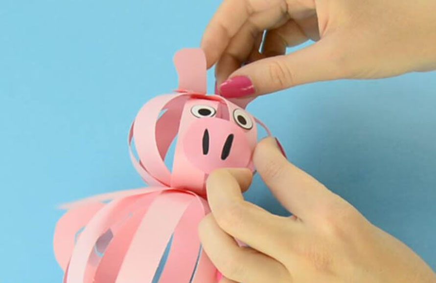 поросенок из бумаги