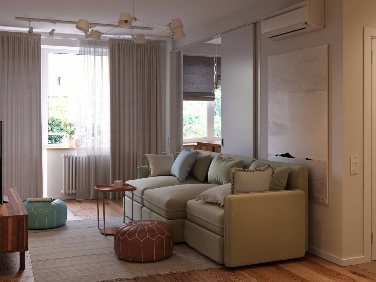 скандинавский стиль в хрущевке