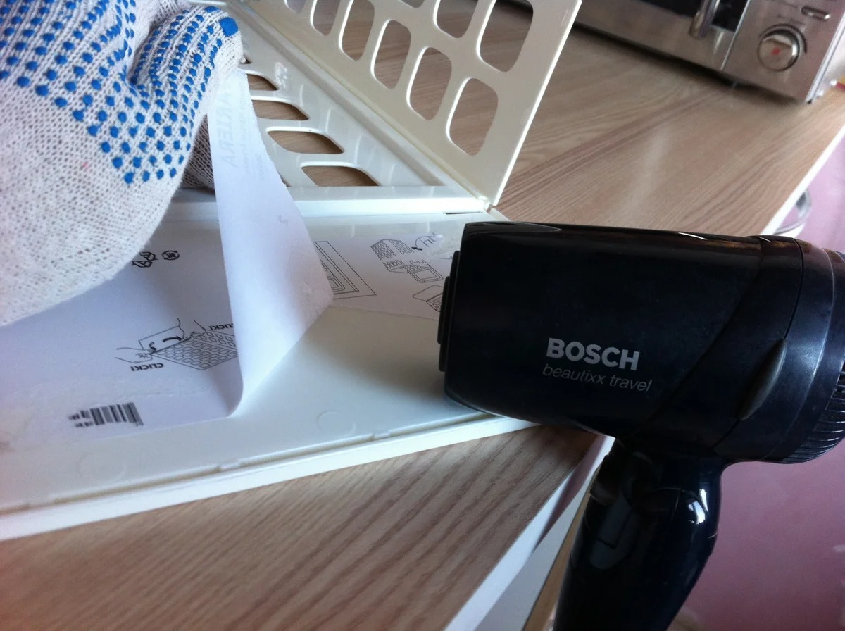 разогрев феном