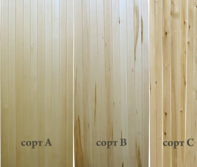 сортов вагонки