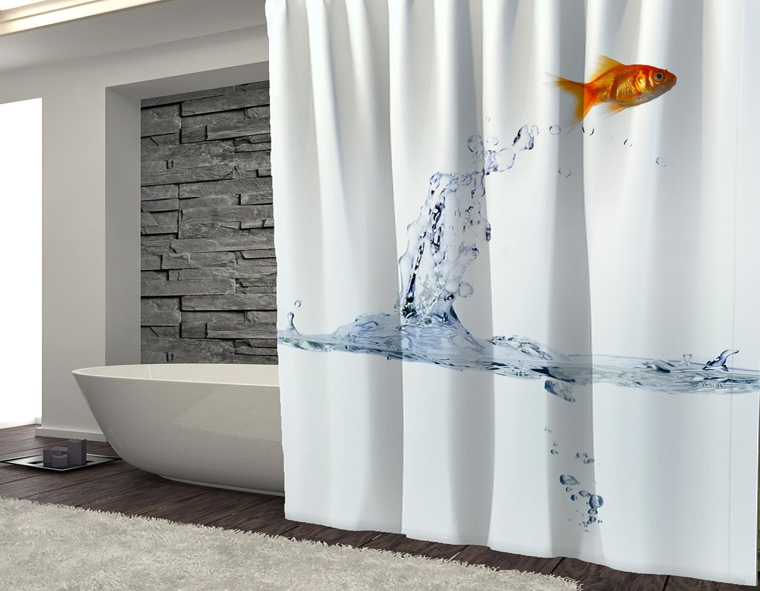 штора с оригинальным принтом