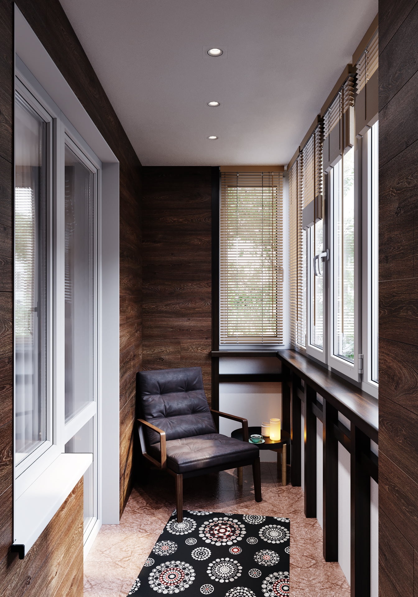 жалюзи на балконе