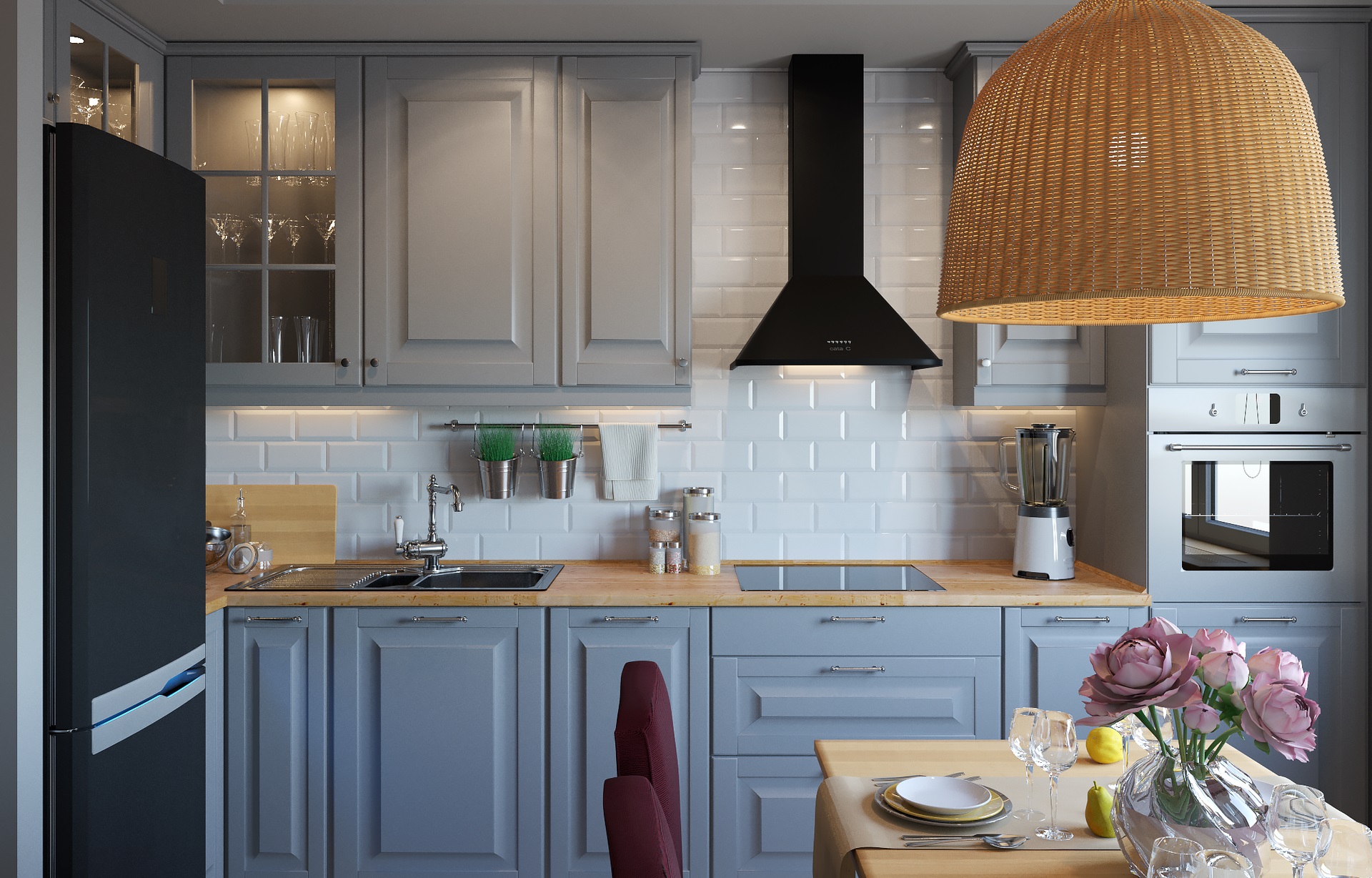 скандинавский стиль на кухне