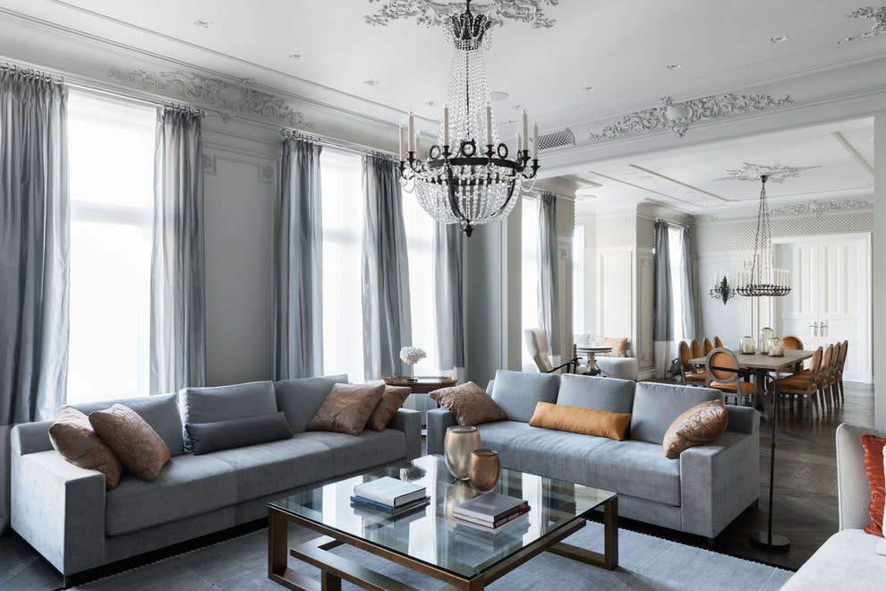 светло серые шторы