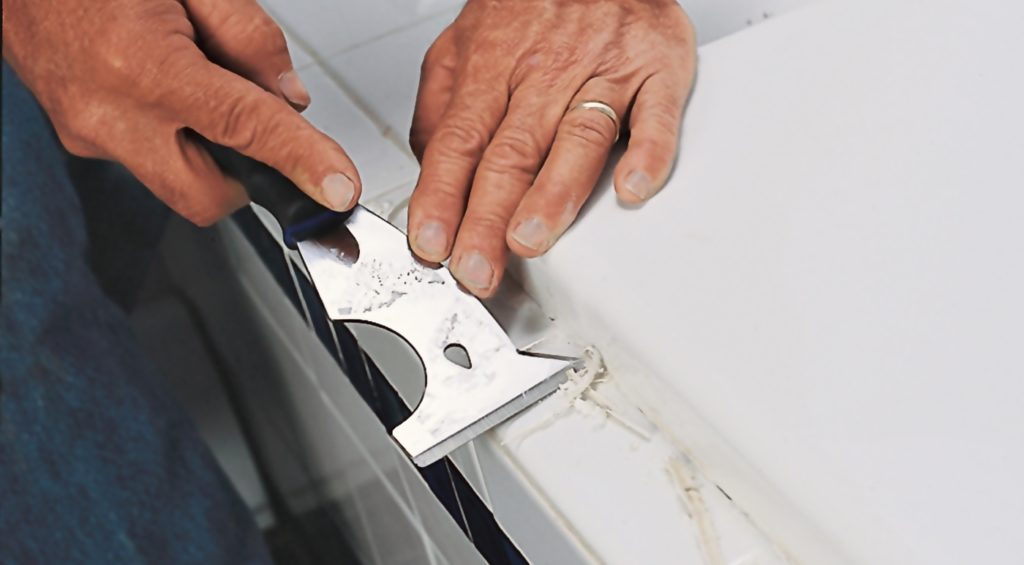 удаление герметика